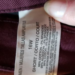 Gloria Vanderbilt size 16W SHORT, denim jeans